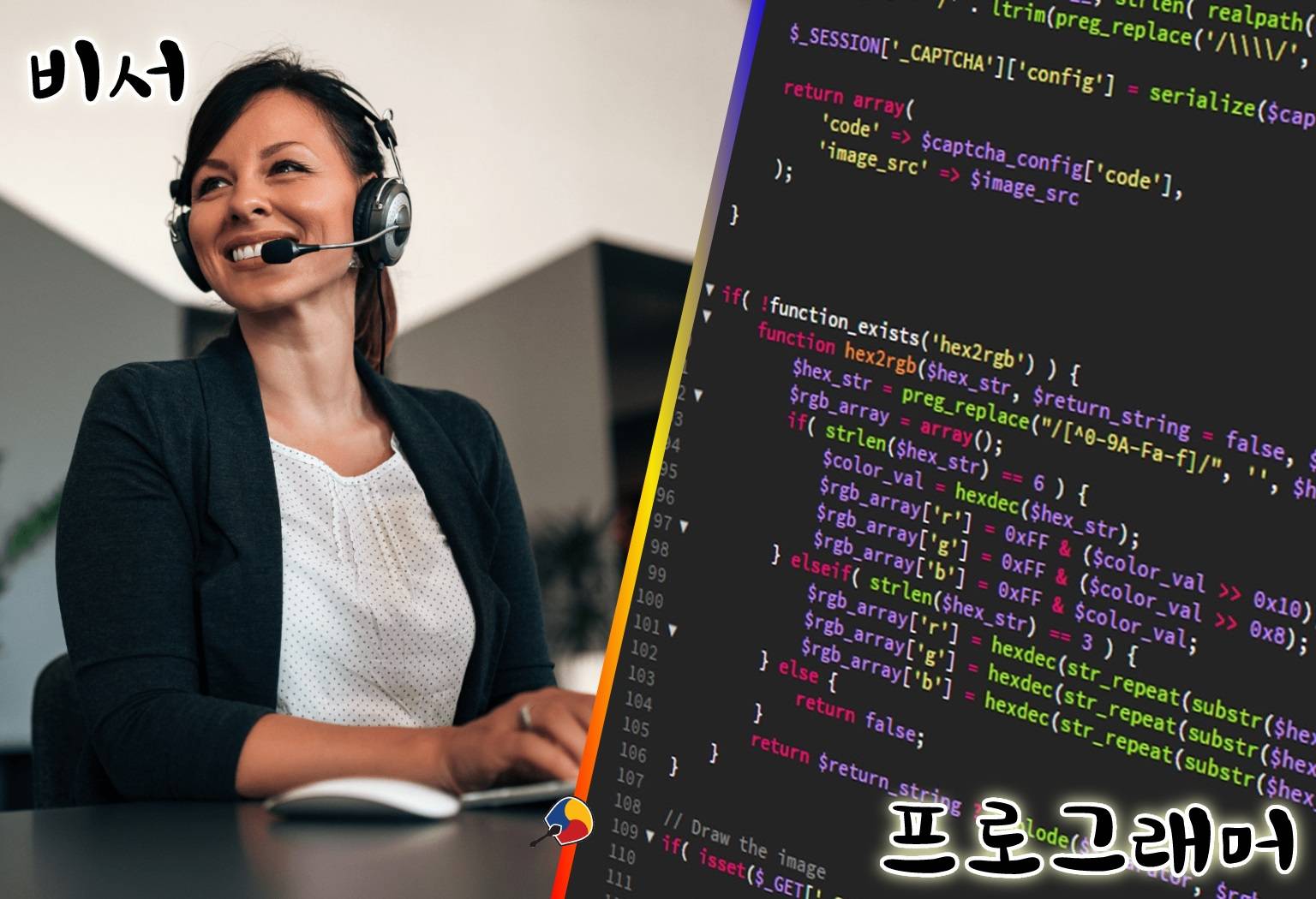 profissões em coreano