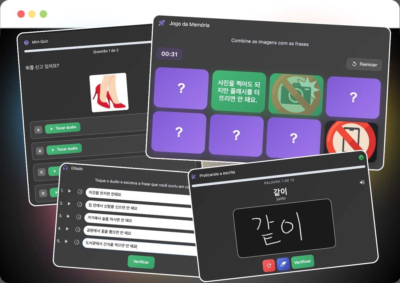 Atividades interativas